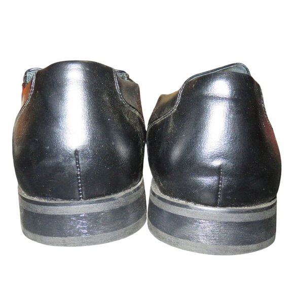 Apt. 9 Kingman Men's Black Leather Loafers Slip On Dress Career Shoes size 13 - Picture 3 of 7